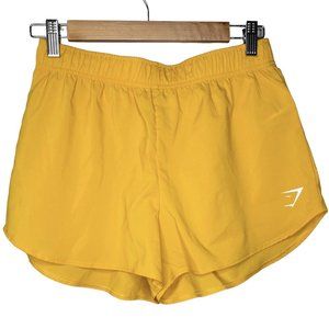 Gymshark Loose Fit Training Shorts (Size S) Marigold Yellow 2.5” Active Workout